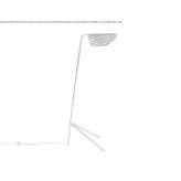 Brass LED floor lamp with a stand Kerang