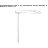 Lampa podłogowa LED z wytłaczanego aluminium Gyomro