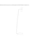 Lampa podłogowa z malowanego metalu Arrubal