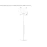 Handmade canvas floor lamp Shilovo