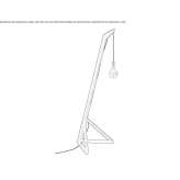 Solid wood floor lamp Minusio
