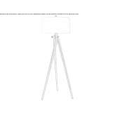 Lampa podłogowa z francuskiego wosku z naturalnym papierowym kloszem Dobrokoz