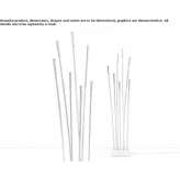 Plastic floor lamp Ramseur