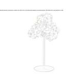 LED floor lamp made of acoustic steel Luebars