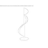 Adjustable LED floor lamp in tanned leather Thoissey