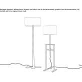 Fabric floor lamp Lekawica