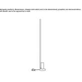 Lampa podłogowa z wytłaczanego aluminium Bunila