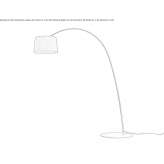 Lampa łukowa LED z palisandru Aguadas