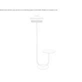 Lampa podłogowa LED z tkaniny Stanley