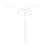 LED floor lamp made of anodized aluminum with a dimmer Lorain