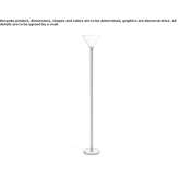 Lampa podłogowa z drewna i szkła Azagra