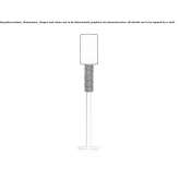 Wenecka kryształowa lampa podłogowa Zermatt