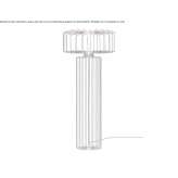 Floor lamp made of powder-coated steel Berisso