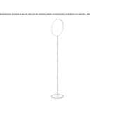 Adjustable steel LED floor lamp Meranges