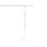 Adjustable aluminum LED floor lamp Philo