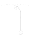 Adjustable brass floor lamp Landis