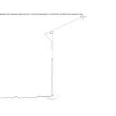 Adjustable aluminum LED floor lamp Ostanino