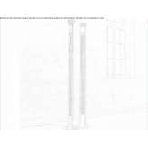 LED floor lamp made of glass Laubach