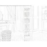 Crystal floor lamp Corongo