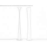 Steel LED floor lamp Isnos