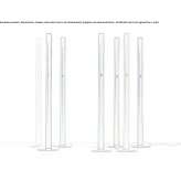 Aluminum LED floor lamp with dimmer Kajan