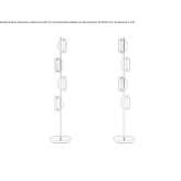 LED floor lamp made of glass Zarraton