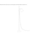 Regulowana lampa podłogowa LED ze stali i aluminium Sidzina