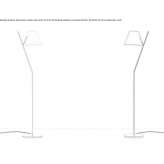 LED floor lamp made of polycarbonate Vakhtan