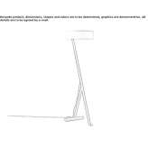 LED fabric floor lamp Babeni