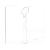 Metal LED floor lamp Serrada