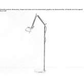 Adjustable aluminum floor lamp Thedford
