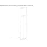 Wooden floor lamp Azagra