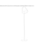 Adjustable glass floor lamp Pilsen