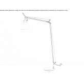 Reading parchment paper or a satin floor lamp Thedford