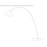 Lampa łukowa LED z materiału kompozytowego Aguadas