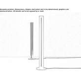 Aluminum LED floor lamp Emod
