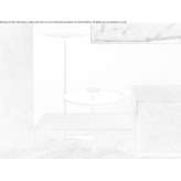 Metal LED floor lamp with shelf Farrera