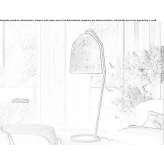 Fiberglass floor lamp Tionesta