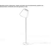 Adjustable silk floor lamp Aulnois