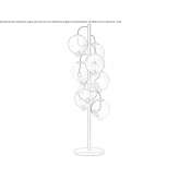 Lampa podłogowa witrażowa Ludowici