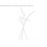 LED floor lamp in extruded aluminum Guymon