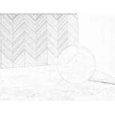 Carrara marble floor lamp Rygge
