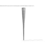 Carbon fiber and fiberglass floor lamp Atzingo