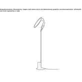Aluminum LED floor lamp Mihaesti