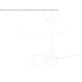 Metalowa lampa podłogowa LED z półką Farrera