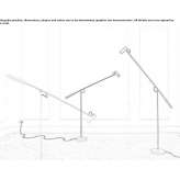 Adjustable aluminum floor lamp Guilford