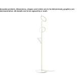 Aluminum LED floor lamp Doussard