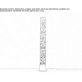 LED floor lamp made of chrome steel Bloxwich