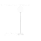 Lampa podłogowa z dmuchanego szkła Zetten
