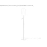 Lampa podłogowa z poliwęglanu Morelita